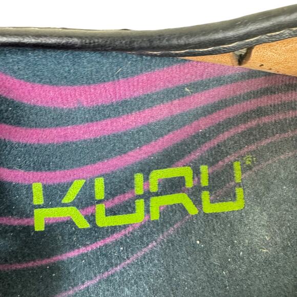 KURU Black Leather Eyelet Slip On Lightweight Comfort Loafers Women's Size 36 6 - Picture 6 of 7